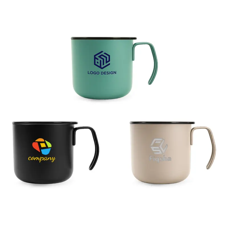 350ML Camping Stainless Steel Insulated Mug – Travel Mugs – available in black, brown, green colours
