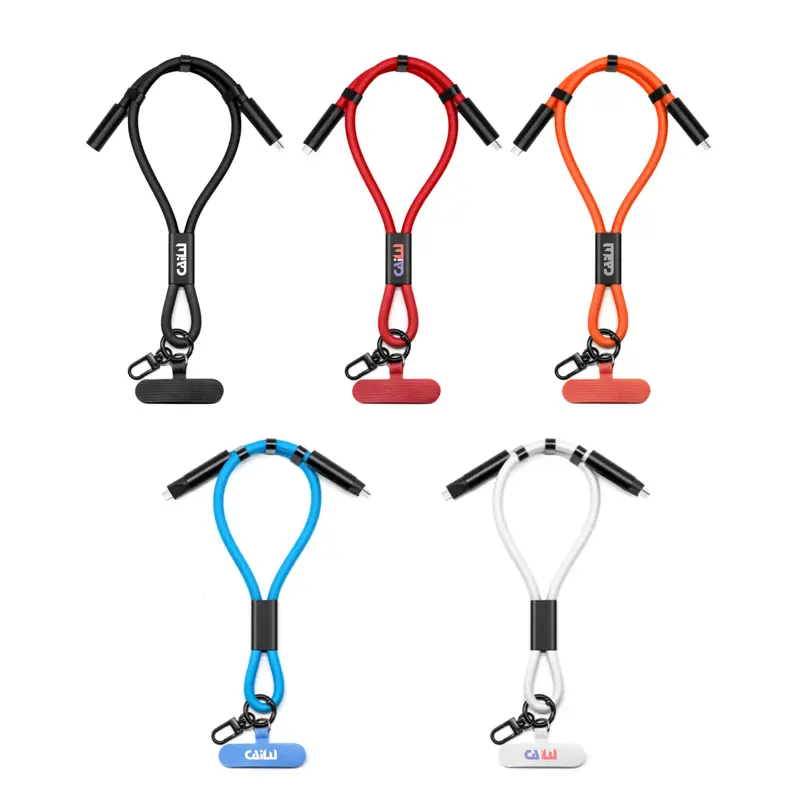 60W Charging Phone Strap – Charging Cables – available in black, blue, orange, red colours and 1 more