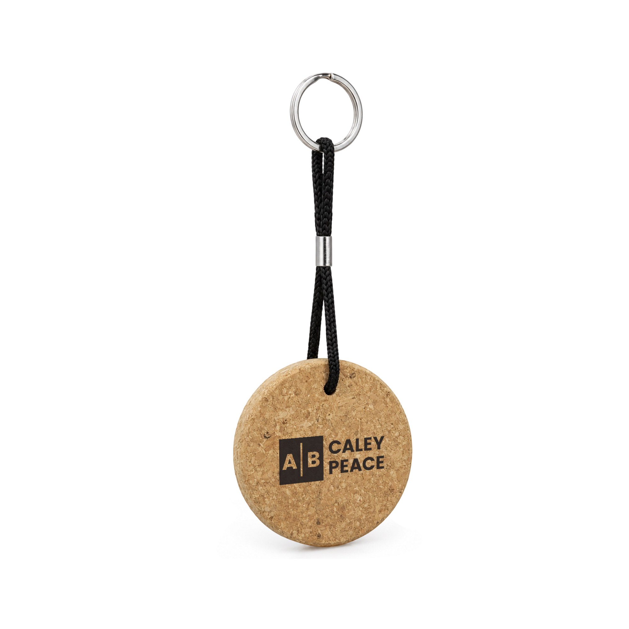 Round Cork Keyring
