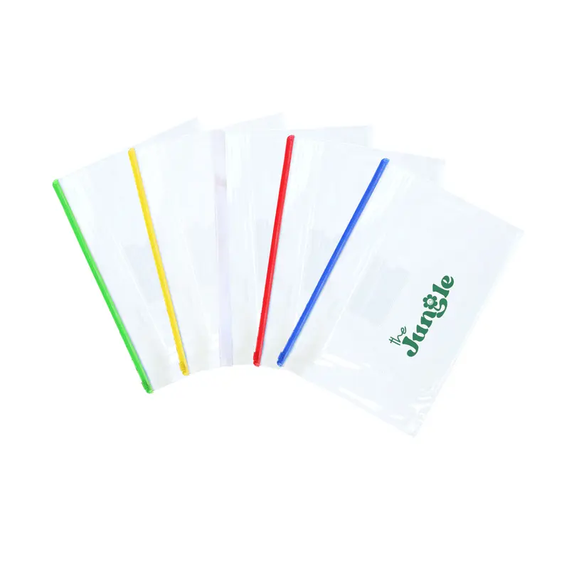 Transparent A4 File Bag – Sticky Notes – available in black, blue, green, orange colours and 4 more
