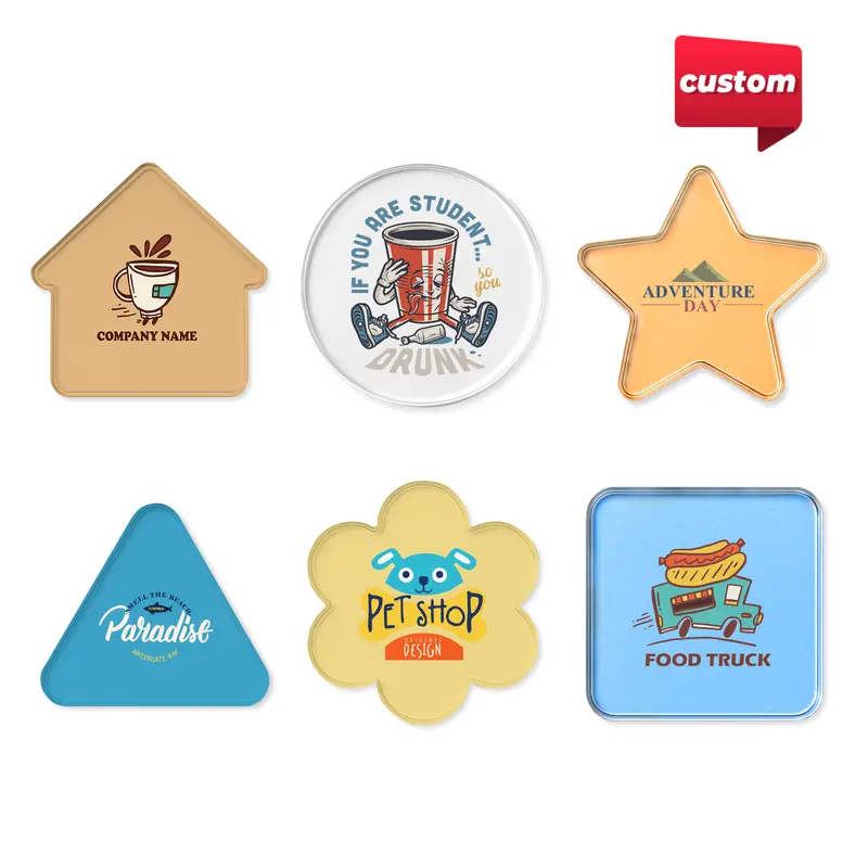 Custom Clear Acrylic Coaster – Coasters – available in white colour