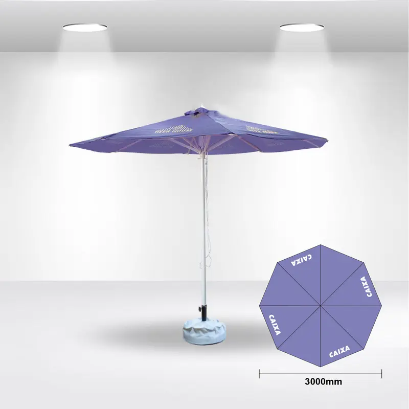3x3m Round Stock Colour Commercial Market Umbrella – Umbrellas – available in beige, black, blue, brown colours and 7 more