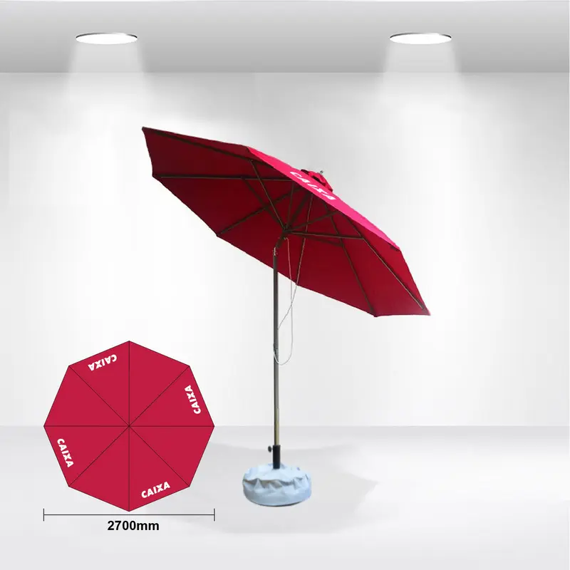 2.7x2.7m Tilting Stock Colour Commercial Market Umbrella – Umbrellas – available in beige, black, blue, brown colours and 7 more