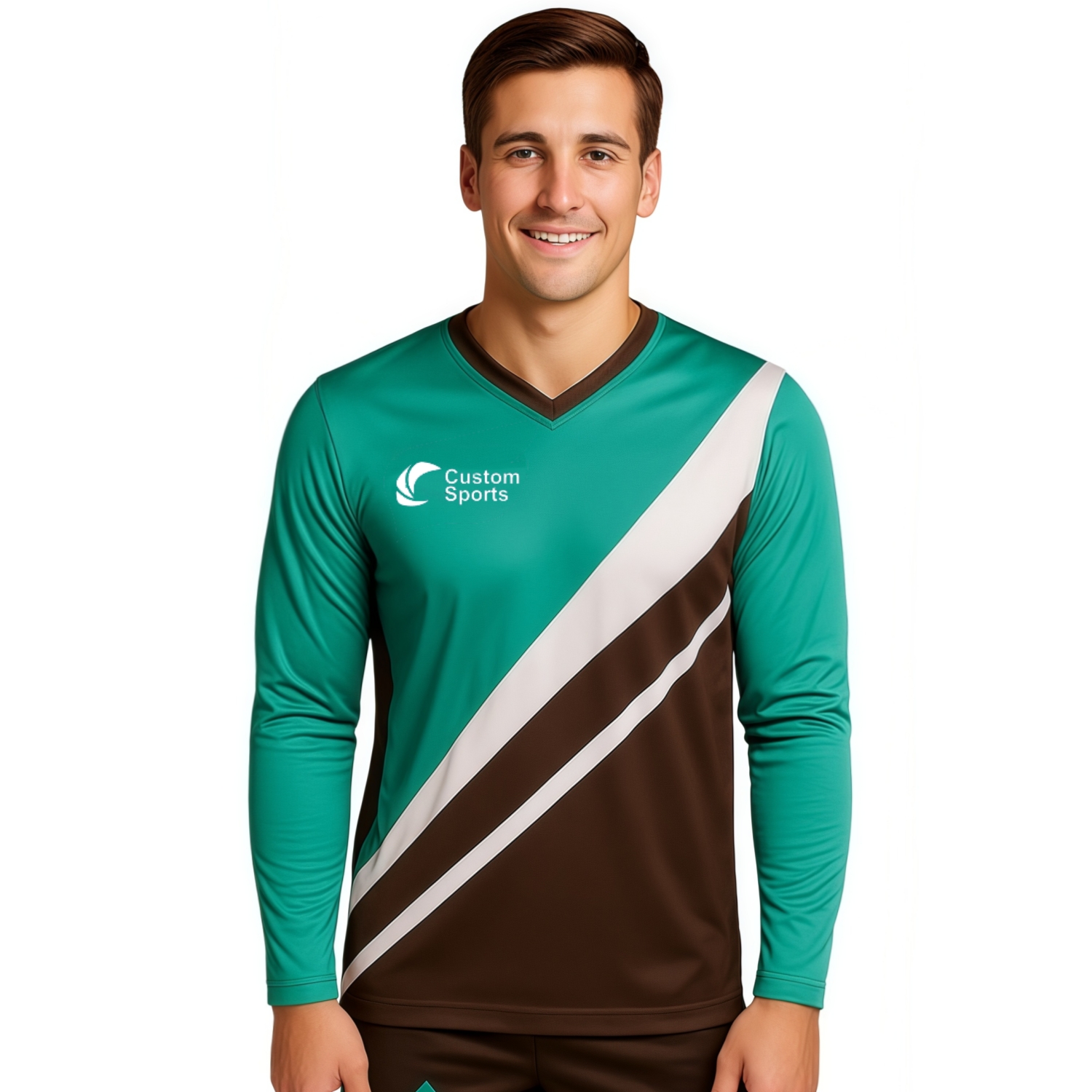 Unisex Adults 100% Poly Milk Silk Sublimated Long Sleeves Football Jersey