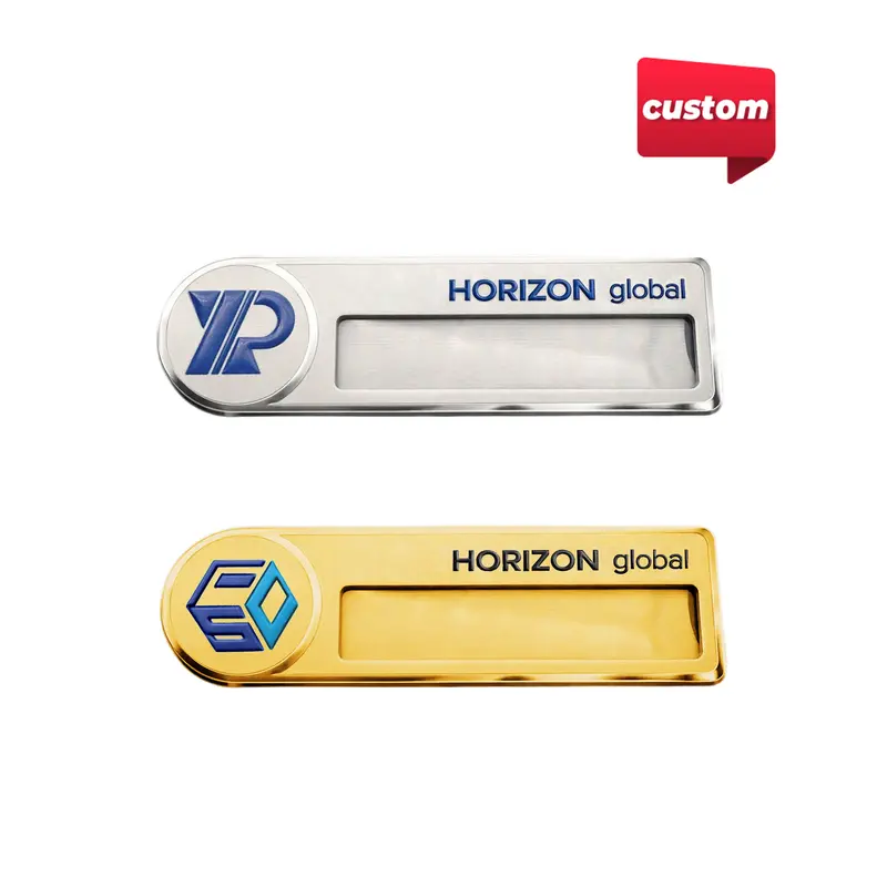 Custom Reusable Metal Name Badge – Name Badges – available in multi colour