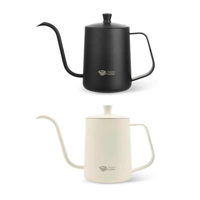 Stainless Steel Pour Over Kettle – Misc Homeware – available in black, white colours