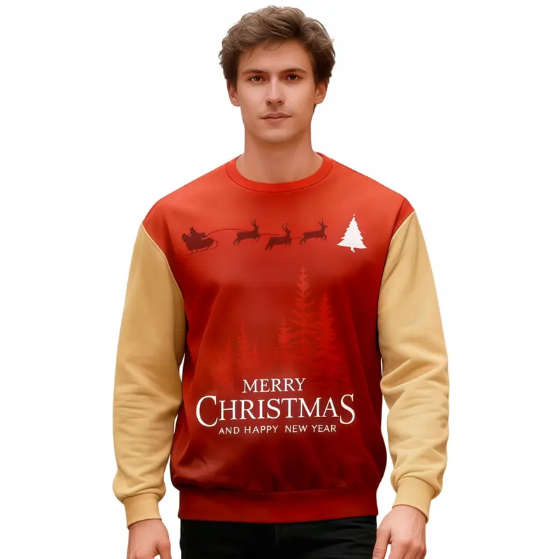 Unisex Adults Polyester Spandex Sublimated Christmas Sweatshirts – Pullovers – available in multi colour