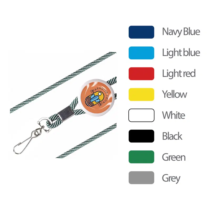 Epoxy Domed Lanyard – Lanyards – available in black, blue, green, grey colours and 3 more