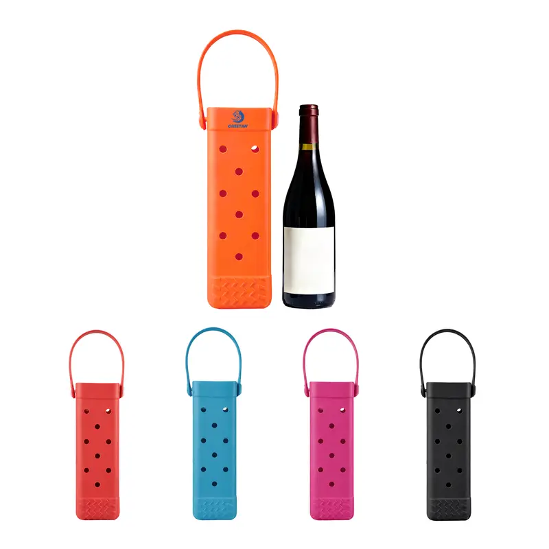 EVA Holes Wine Bottle Bag – Wine Carriers – available in black, blue, orange, pink colours and 1 more