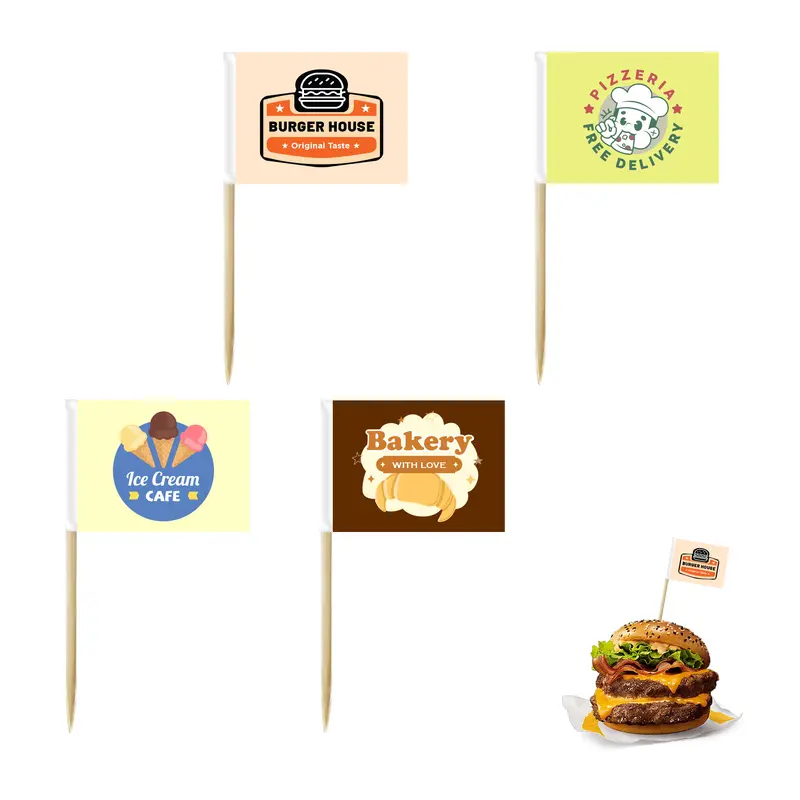 Pack of 100 Labeling Coated Paper Flags – Flags & Bunting – available in multi colour