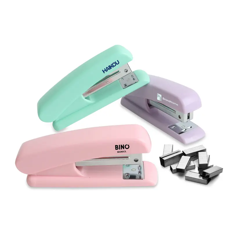 Stapler with 1000 Staples – Sticky Notes – available in green, pink, purple colours