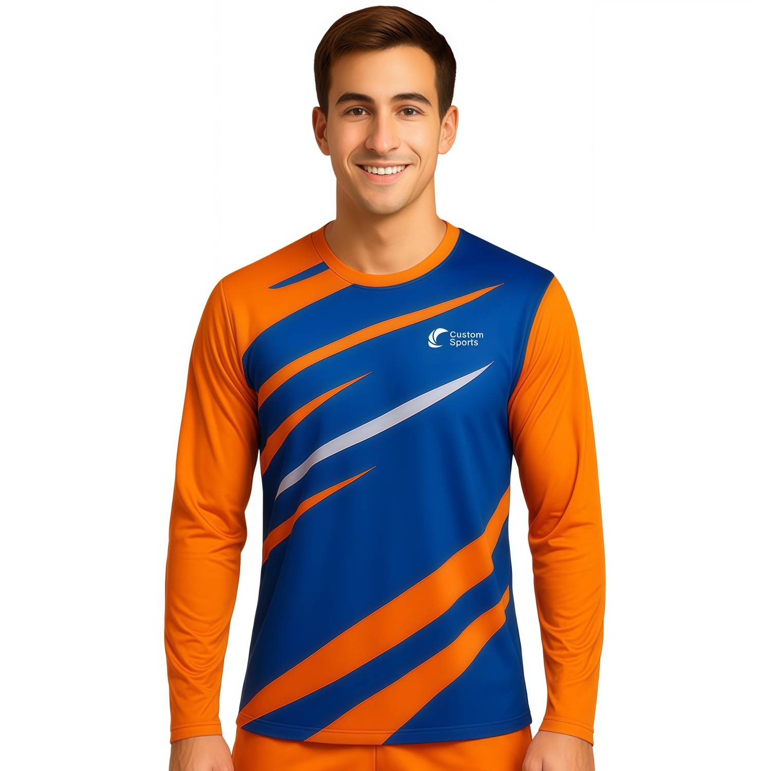 100% Poly Milk Silk Sublimated Sports Long Sleeves Shirt