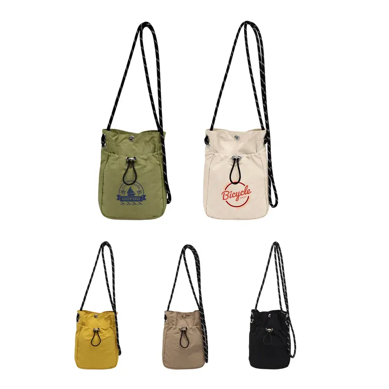 Lightweight Shoulder Phone Bag – Misc Bags – available in beige, black, green, yellow colours