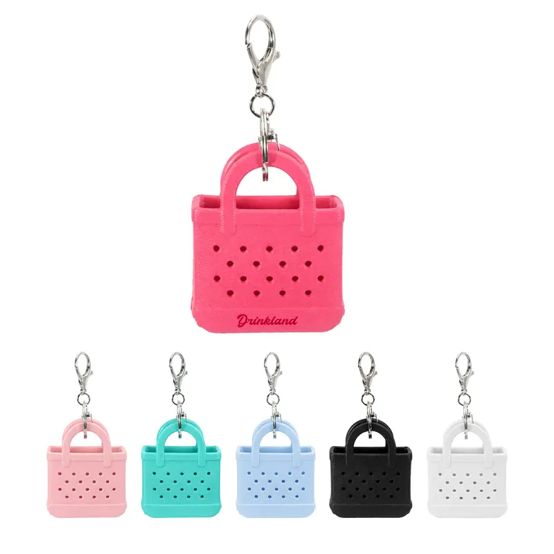 Mini EVA Holes Bag Keychain – Keyrings – available in black, blue, pink, white colours