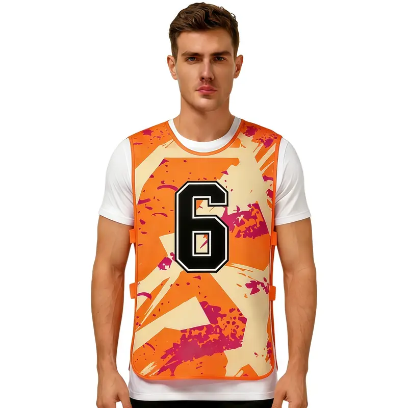 100% Polyester Mesh Sublimated Training Bib With Strap – Vests – available in multi colour
