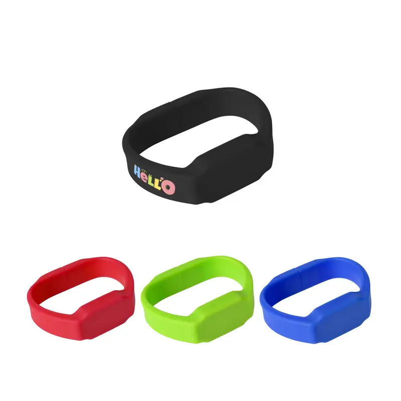 Silicone Watch Flash Drive – USB Drives – available in black, blue, green, red colours