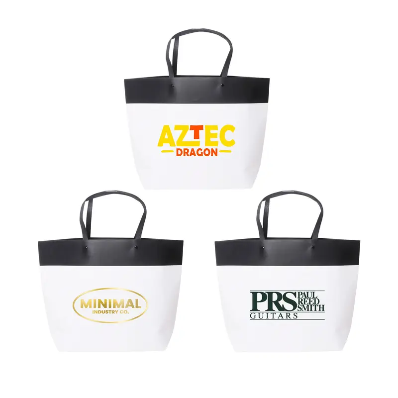 Small Black&White Boutique Paper Bag(330 x 250 x 80mm) – Paper Bags – available in black, white colours
