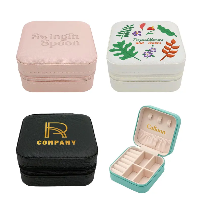 PU Leather Jewellery Box – Misc Bags – available in black, green, pink, white colours