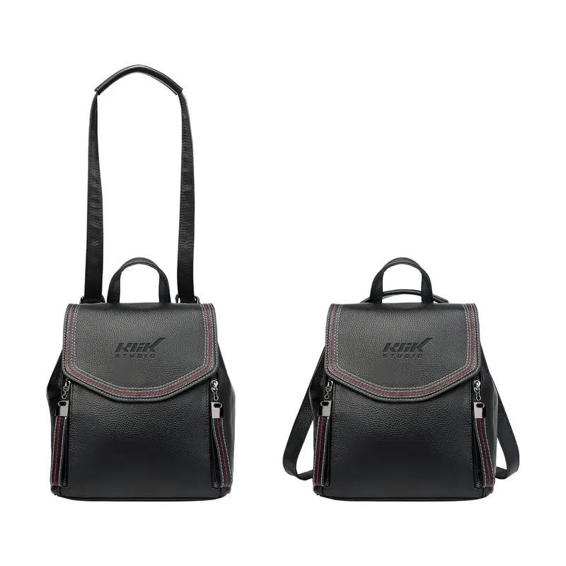 Convertible Leather Backpack