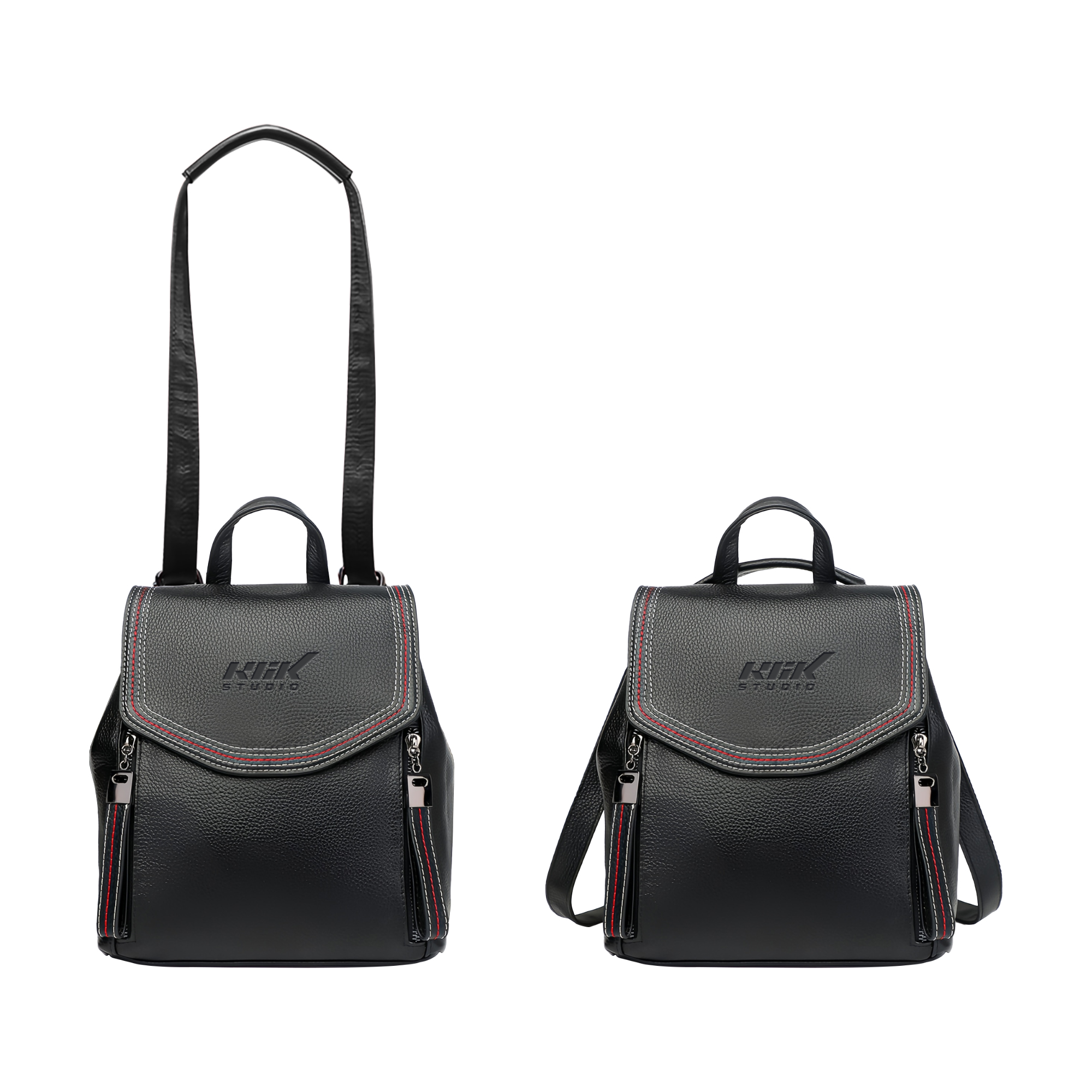 Convertible Leather Backpack