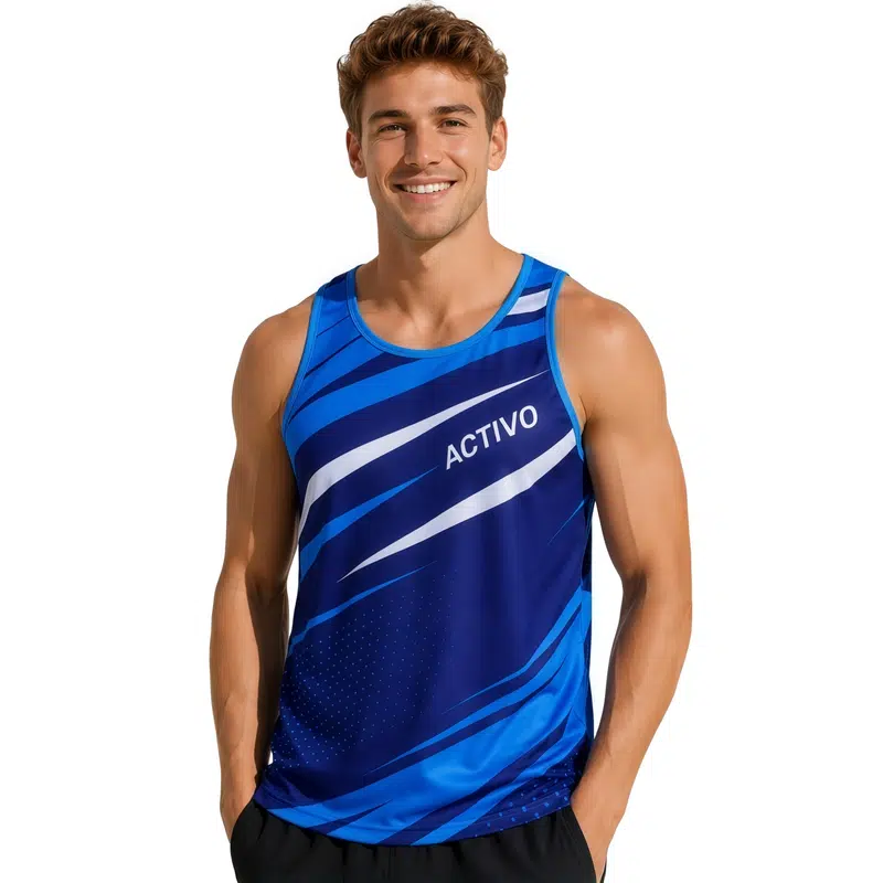 100% Polyester Sublimated Sports Singlet – Singlets