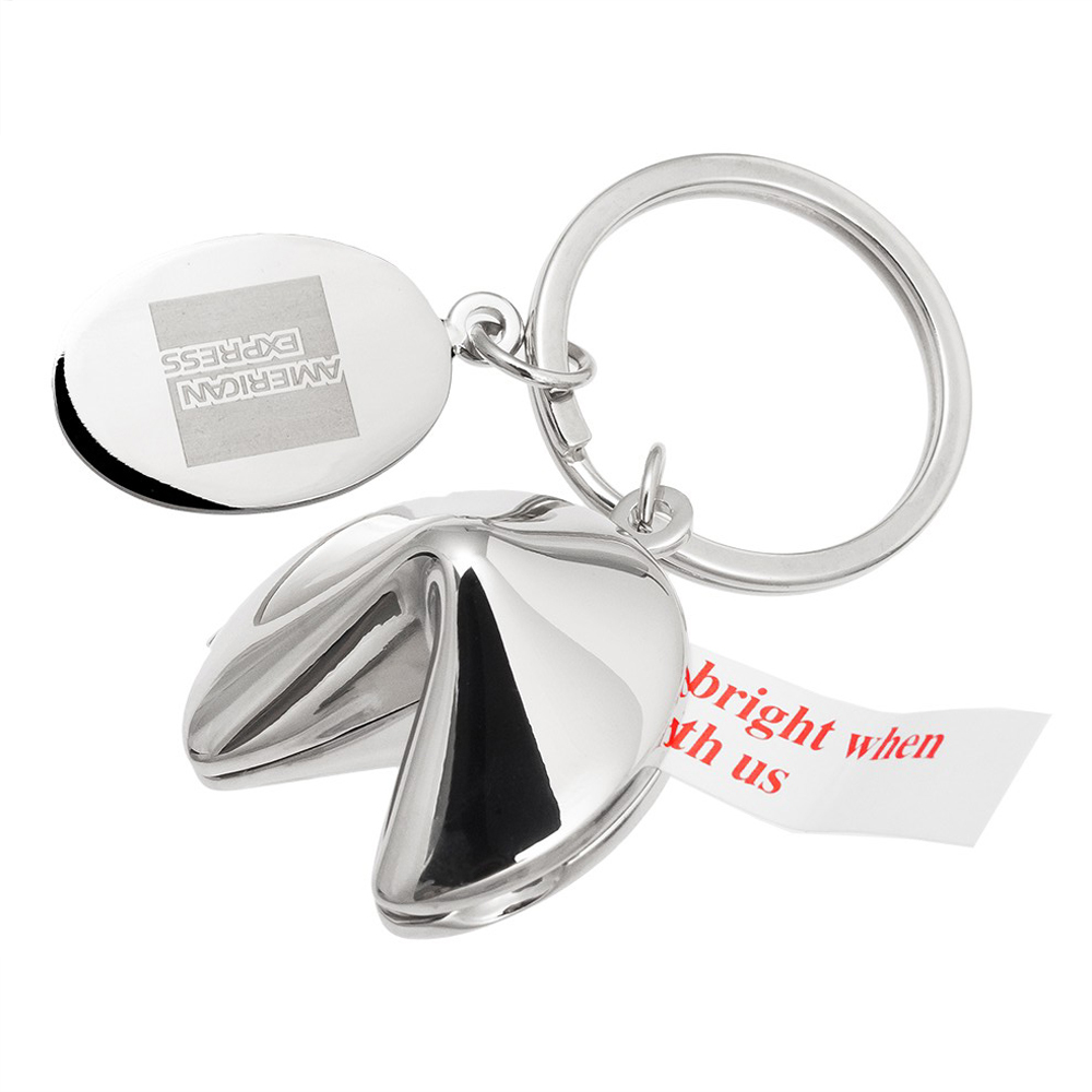 Fortune Cooky Shaped Keyring