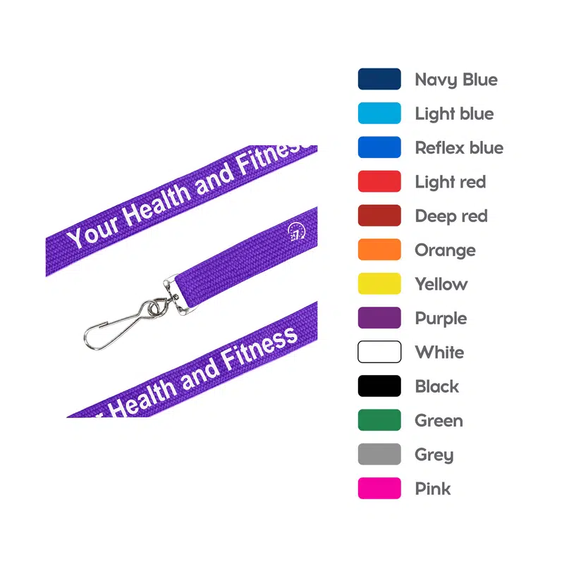 Bootlace Lanyard – Lanyards – available in black, blue, green, grey colours and 6 more