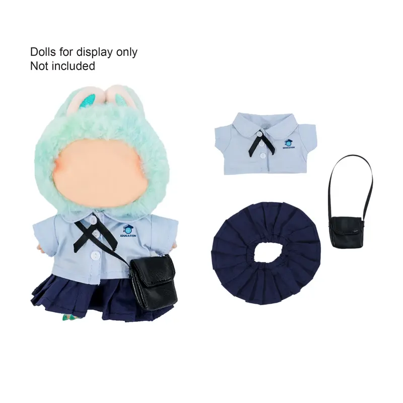 Plush Doll Uniform Set (15–17cm Doll) – Misc Outdoors – available in blue colour