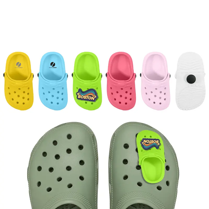 Classic Clog Shoe Shaped Charms – Misc Outdoors – available in blue, green, pink, white colours and 1 more