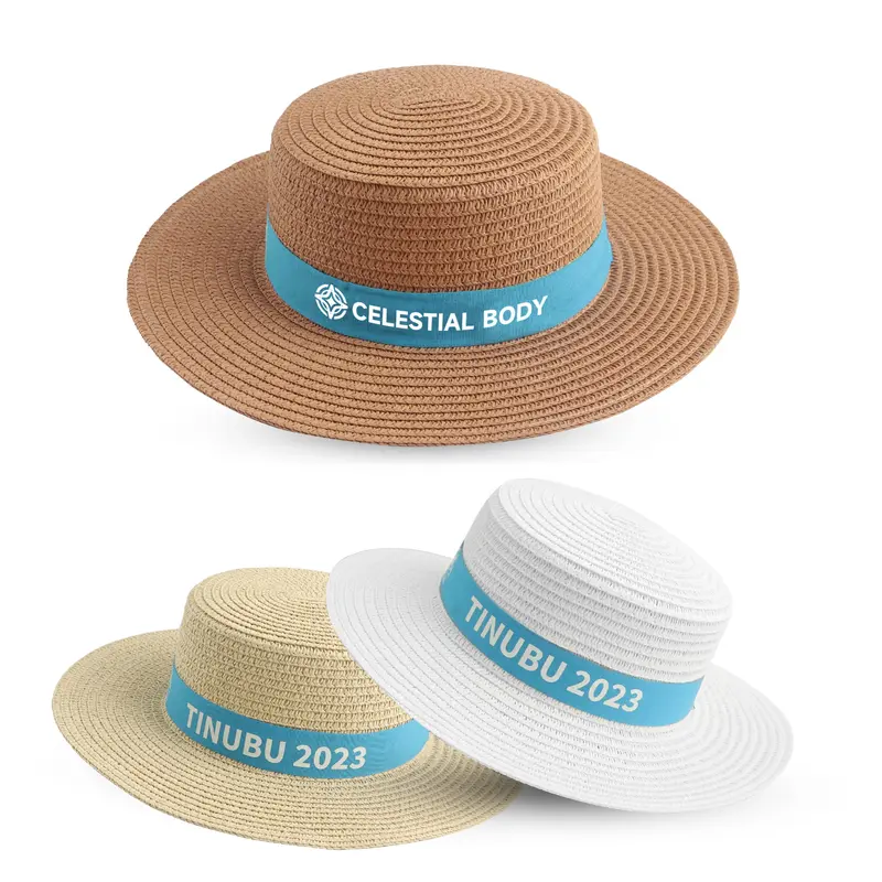 Straw Hat with Ribbon – Straw Hats – available in multi colour