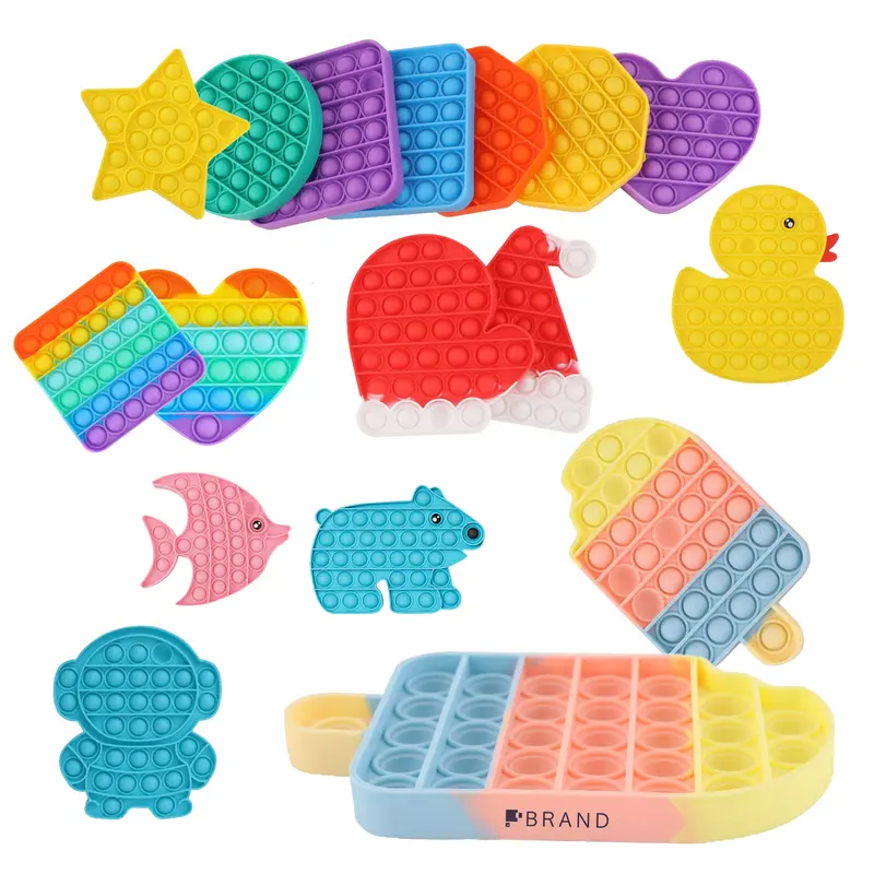 Pop It Fidget Toy – Games – available in purple, yellow colours