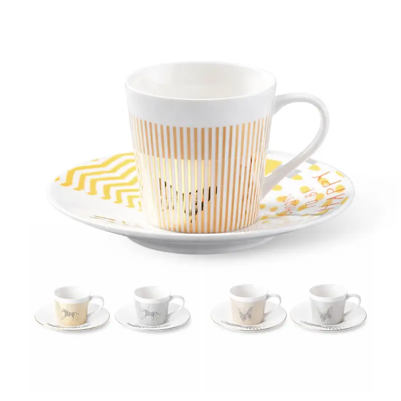 250ML Dynamic Ceramic Mirror Reflection Coffee Mug