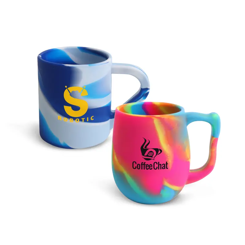 Custom Silicone Mug – Reusable Coffee Cups – available in multi colour