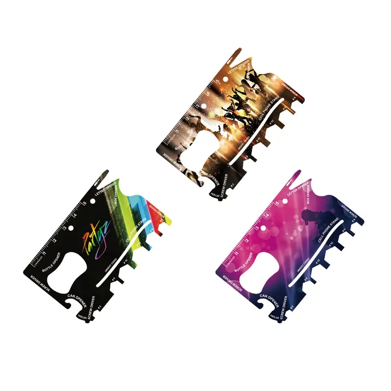 Full color print Card- sized Multi-tool – Tool Sets – available in multi colour