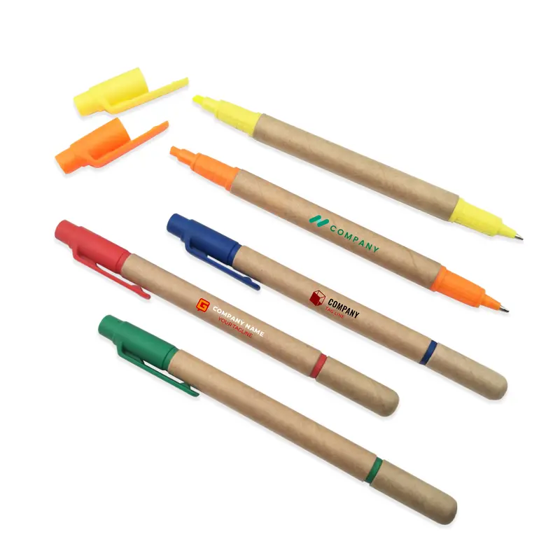 Paper Tube Highlighter – Highlighters – available in blue, green, orange, red colours and 1 more