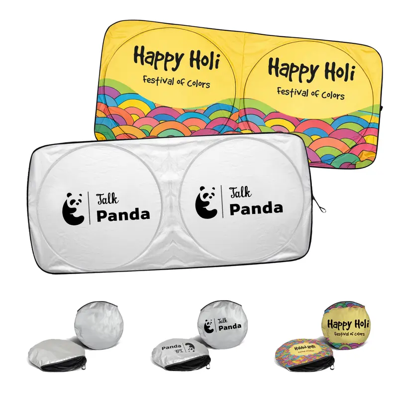Twin Circular Light-blocking Car Sun Shade – Tool Sets – available in multi, silver colours