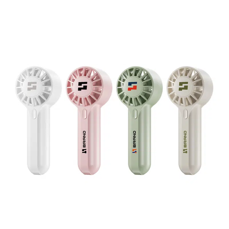Mini Travel Handheld Fan – Misc Outdoors – available in beige, green, pink colours