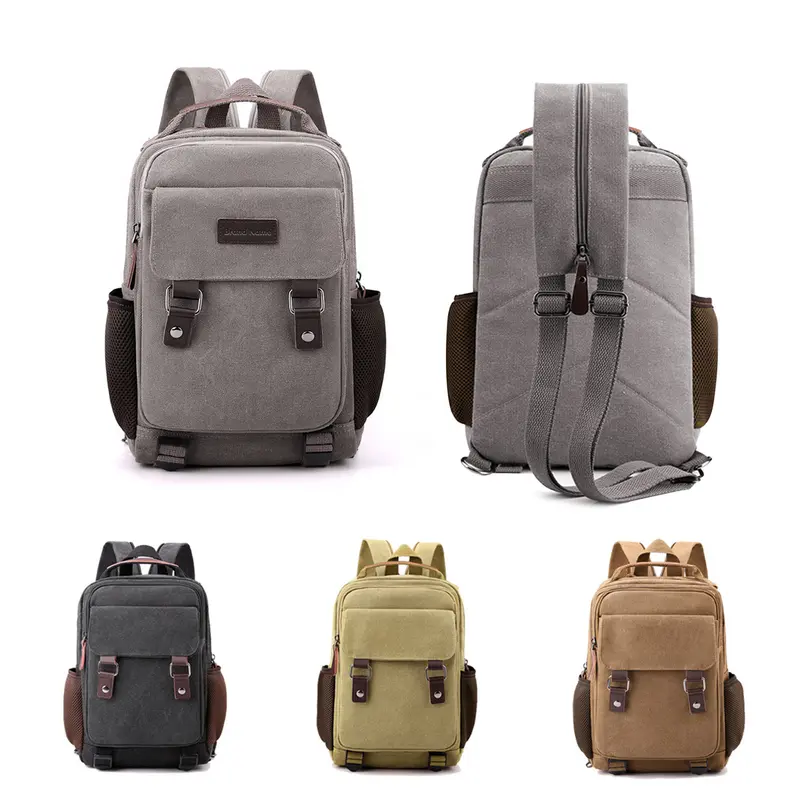 Canvas Sling Backpack Hybrid – Backpacks – available in beige, black, brown, grey colours
