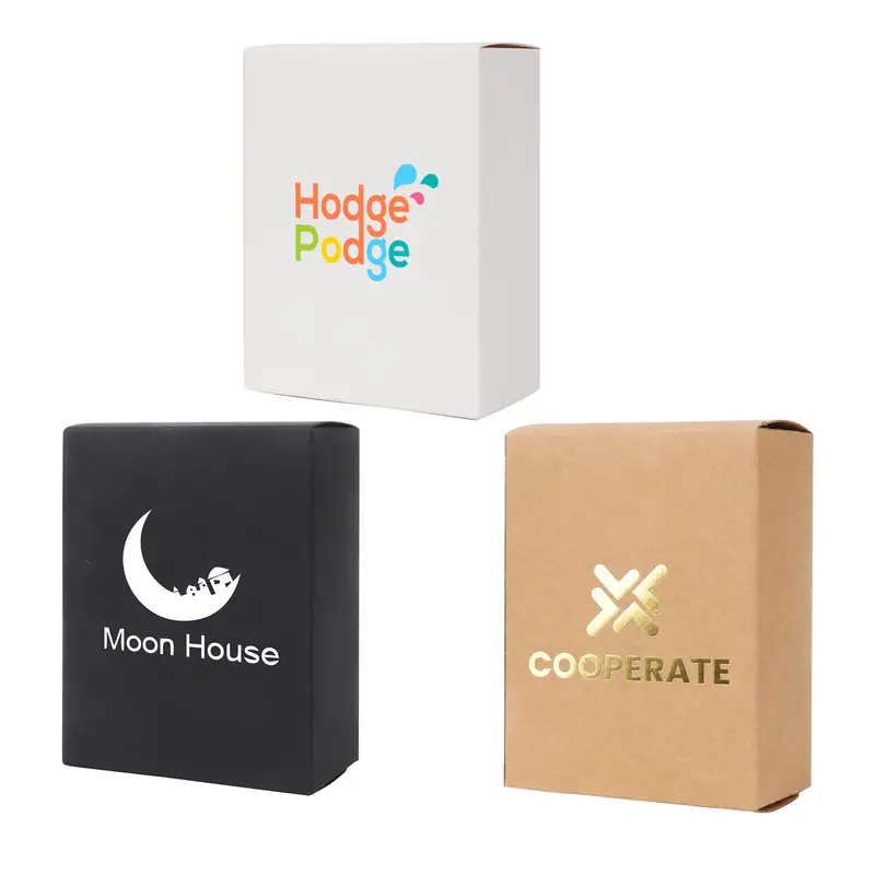 Small Square Gift Box(100 x 130 x 50mm) – Misc Print – available in beige, black, white colours