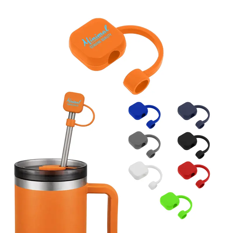 Square Silicone Straw Cover – Drinking Straws – available in black, blue, green, grey colours and 4 more