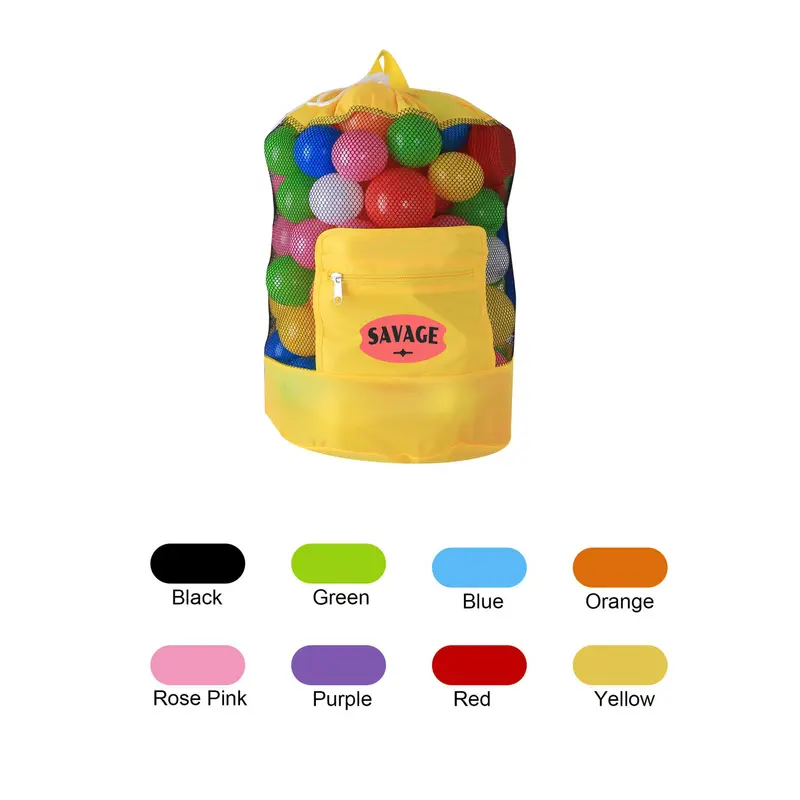 Foldable Mesh Drawstring Backpack – Drawstring Bags – available in black, blue, green, orange colours and 4 more