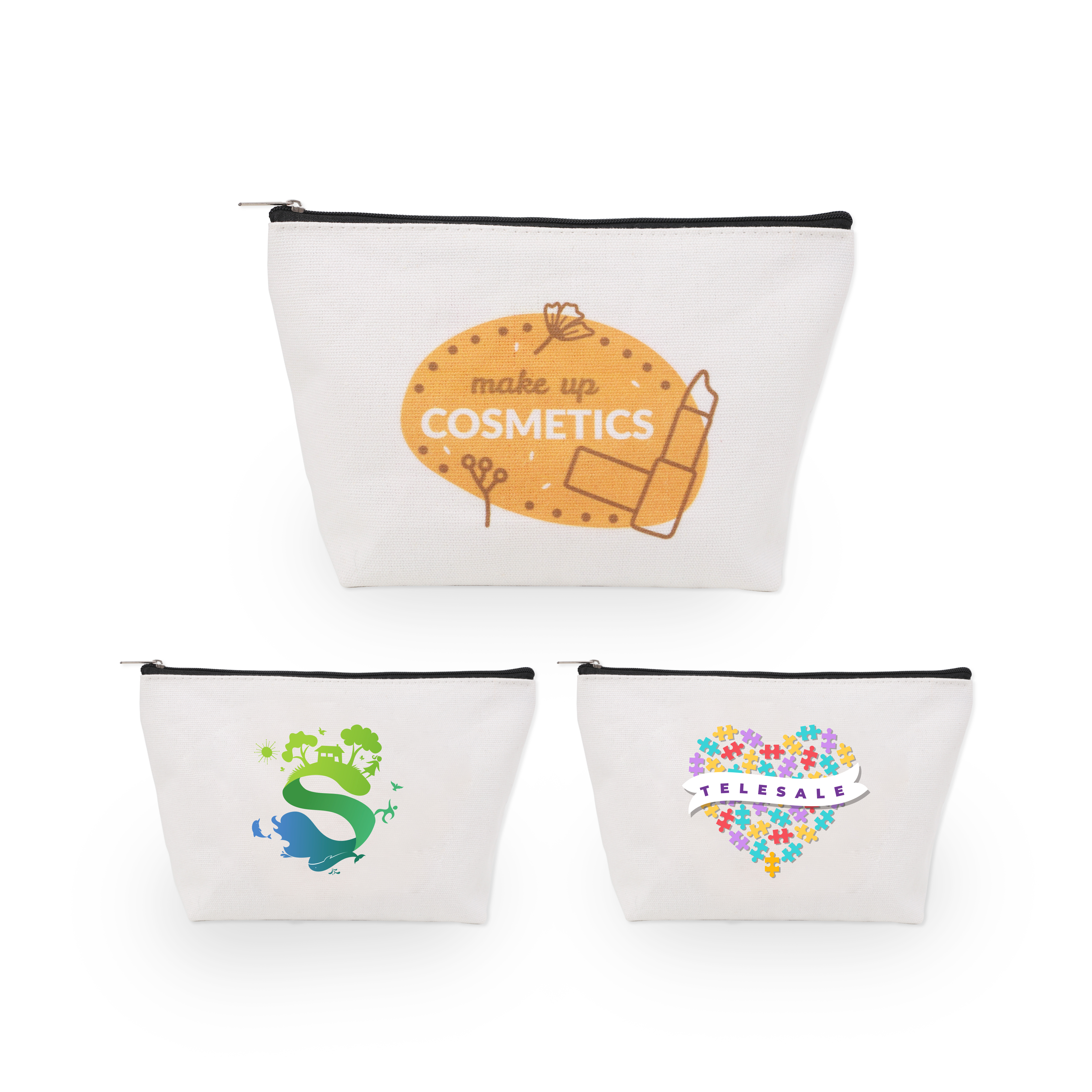 Canvas Cosmetic Bag