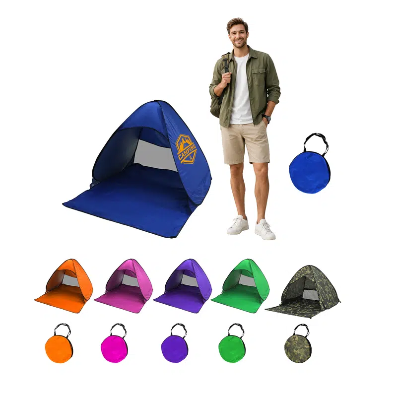 Pop Up Beach Tent – Misc Outdoors – available in blue, green, multi, orange colours and 3 more