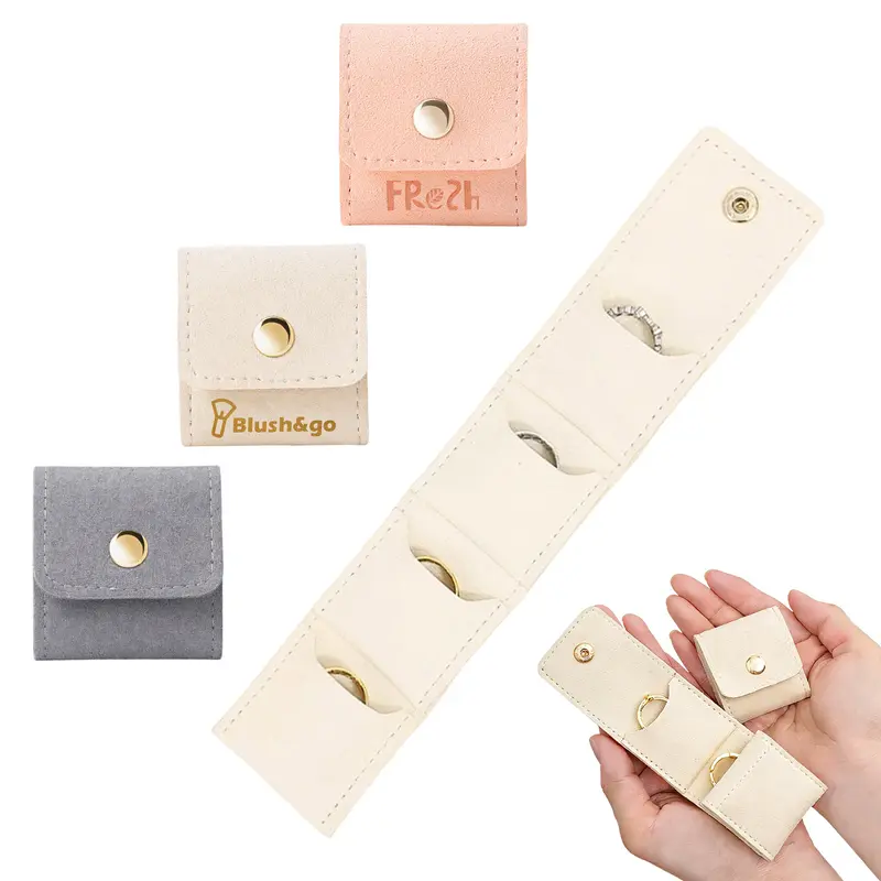 Mini Synthetic Leather Jewellery Bag – Misc Bags – available in grey, pink, white colours