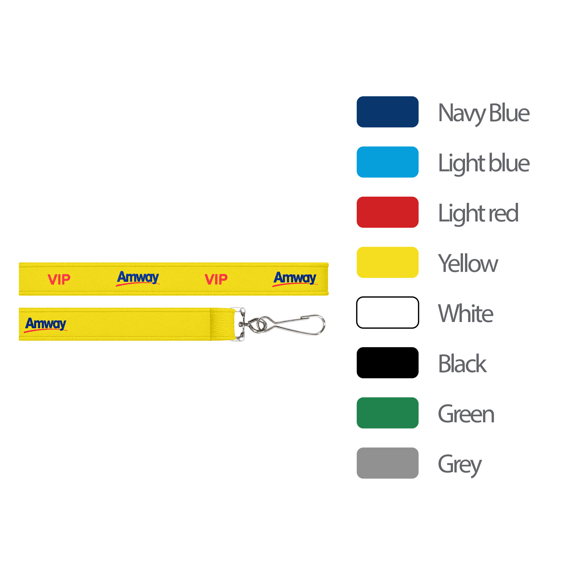 Neoprene Lanyard – Lanyards – Promocollection – available in Black, Green, Grey, Light blue and 4 more