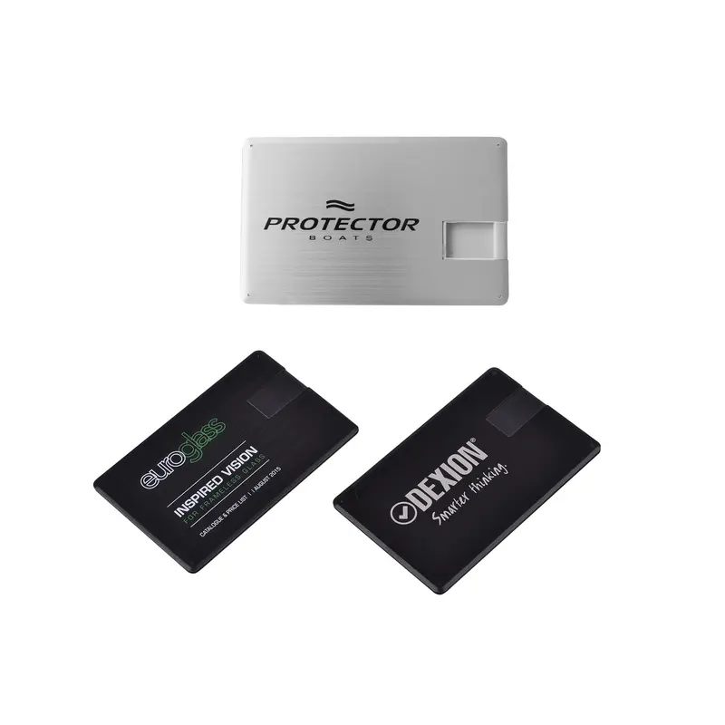 Swivel Card Flash Drive – USB Drives – available in black, silver colours