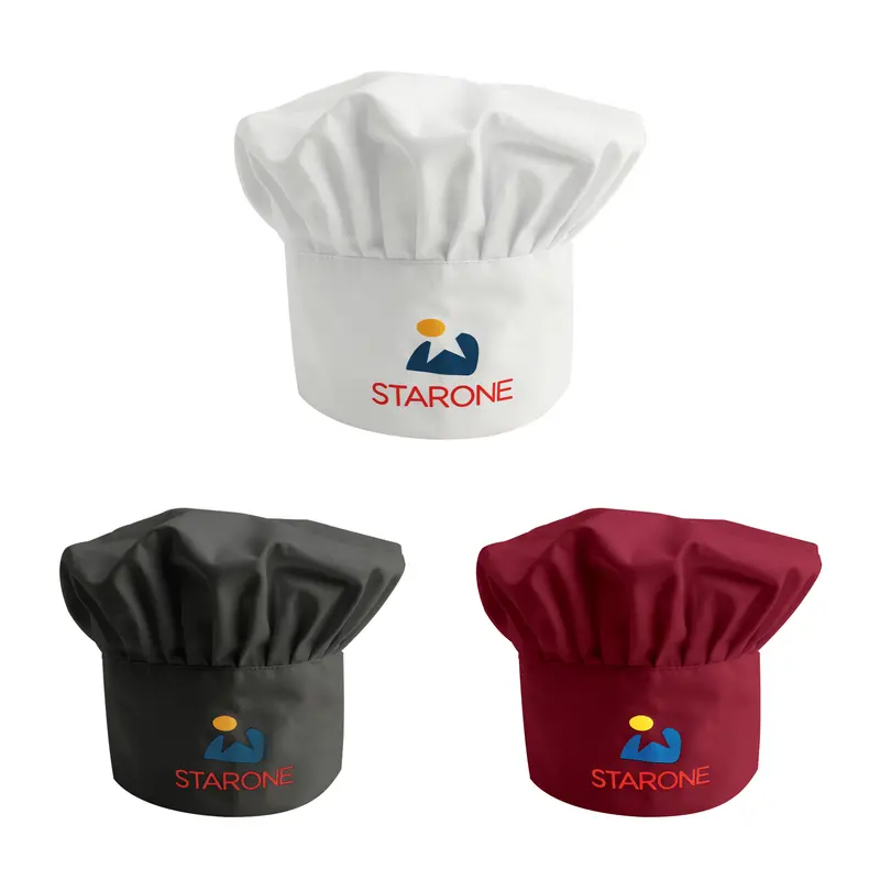 Adult Chef Hat – Misc Clothing – available in black, red, white colours