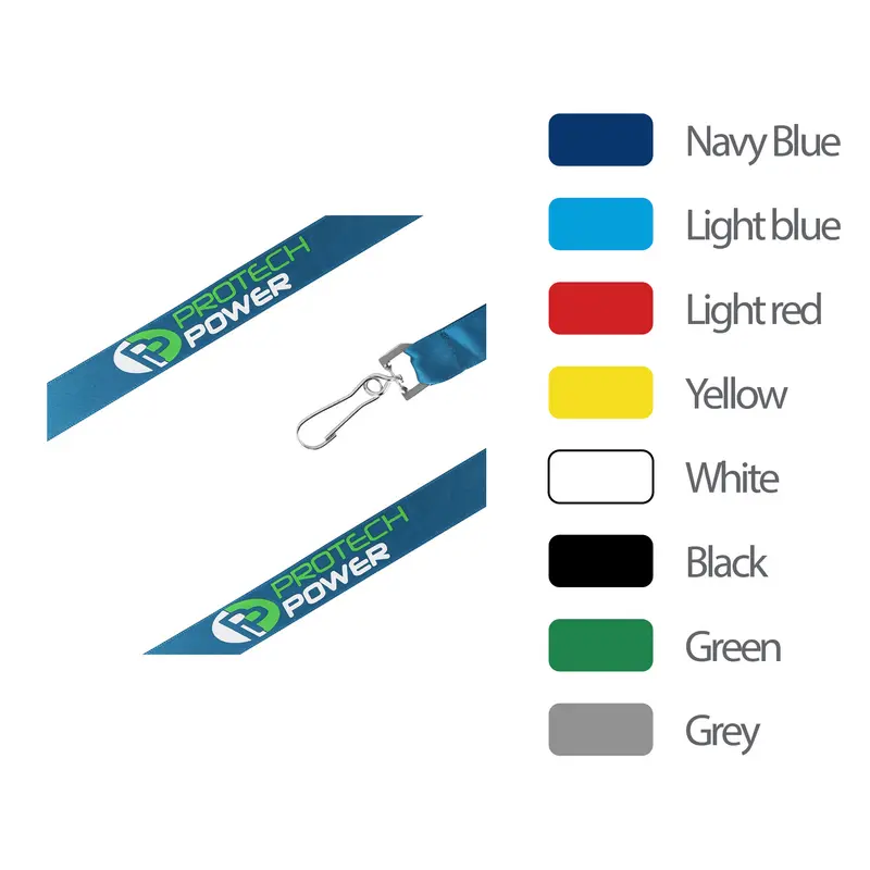 Satin Lanyard – Lanyards – available in black, blue, green, grey colours and 2 more