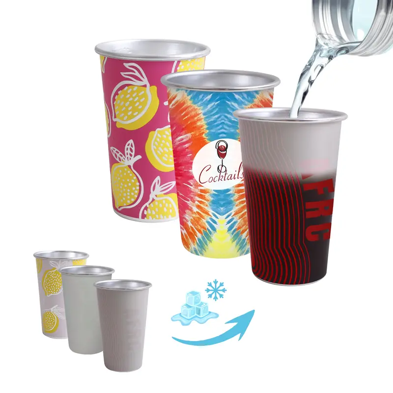 Aluminum Colour Changing Cup – Drink Bottles – available in multi colour