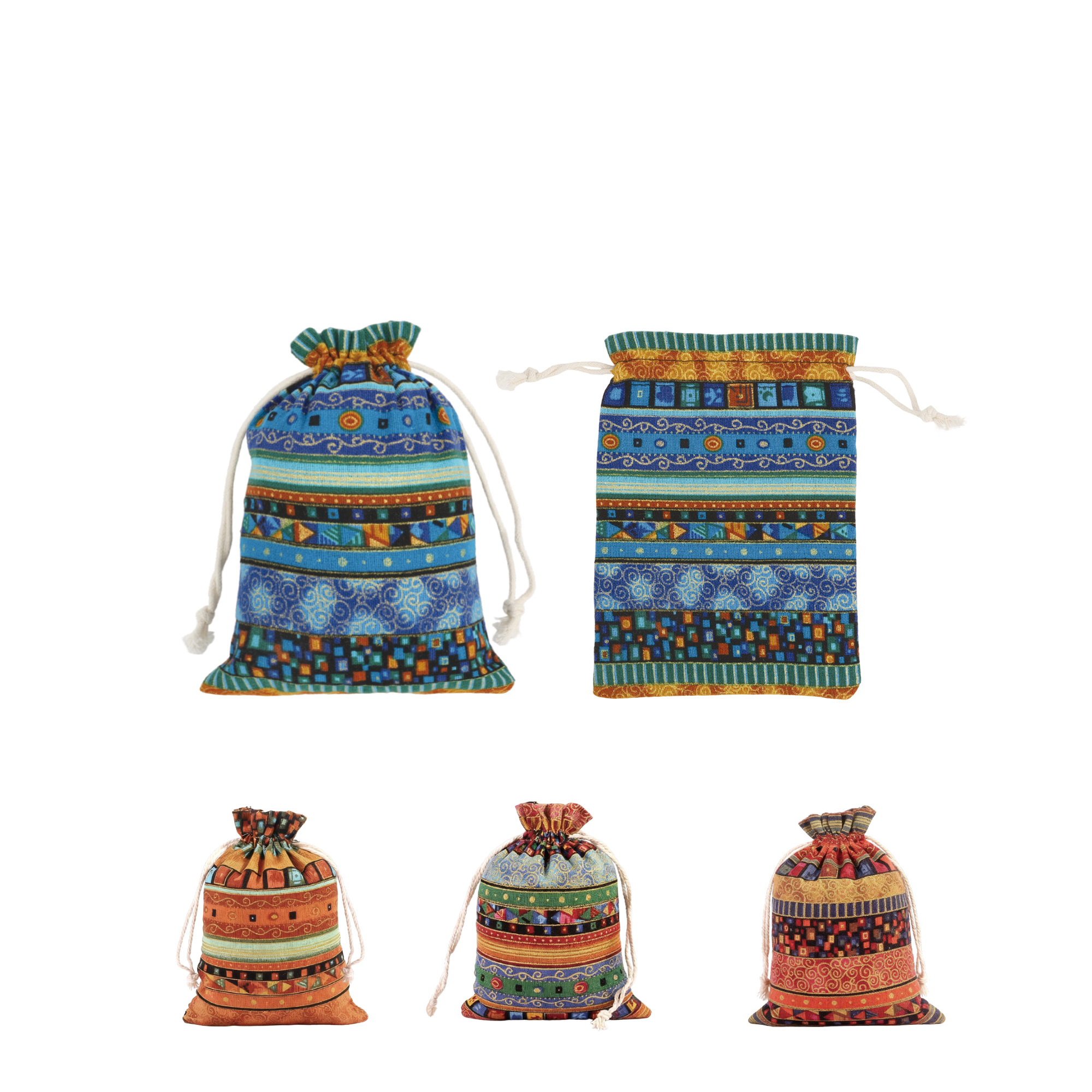Linen Burlap Drawstring Bags